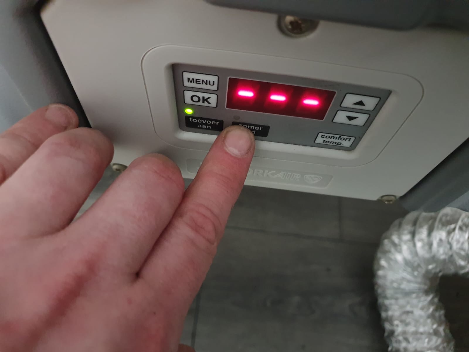 EPB ventilatiecontrole in woning