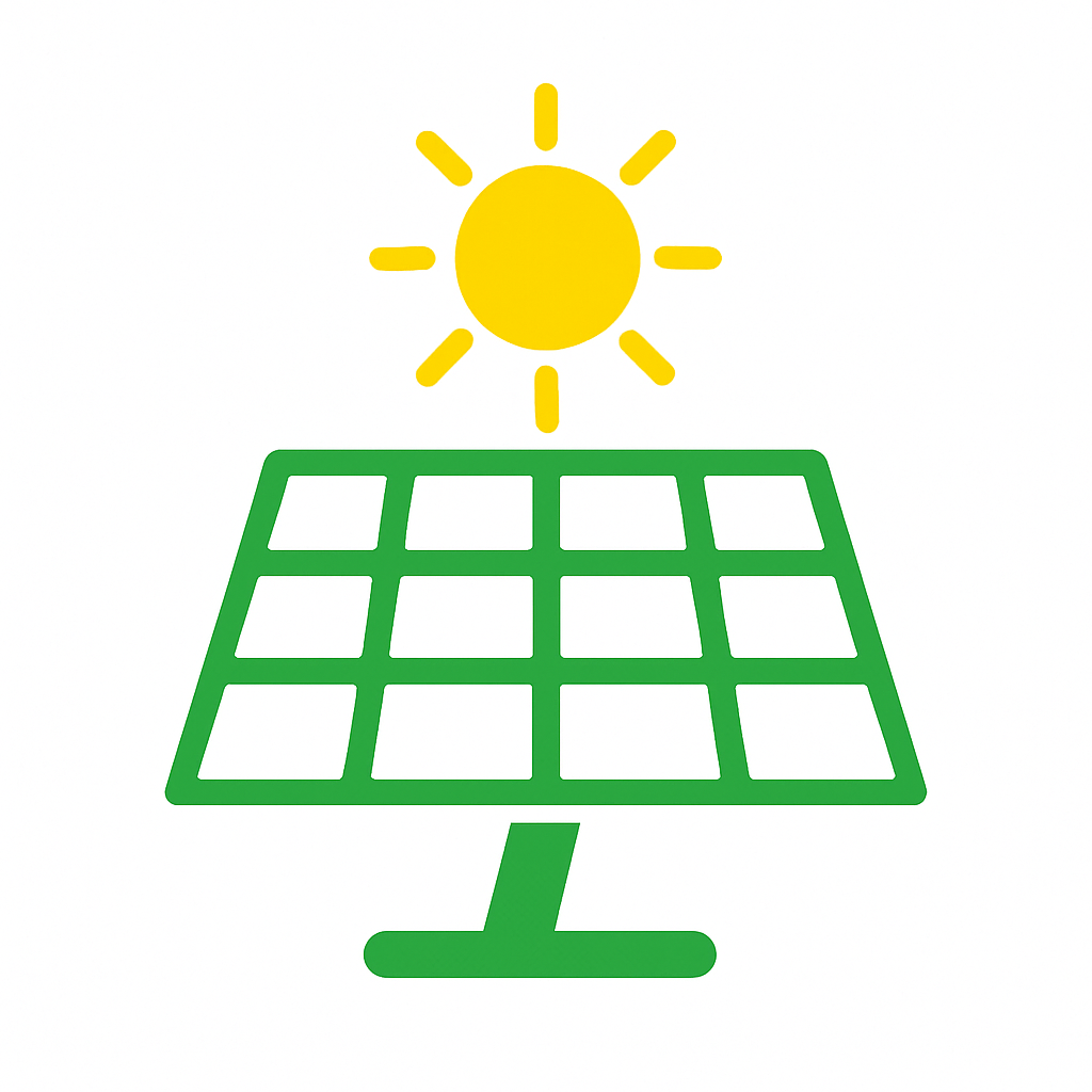icoon zonnepanelen en ventilatie