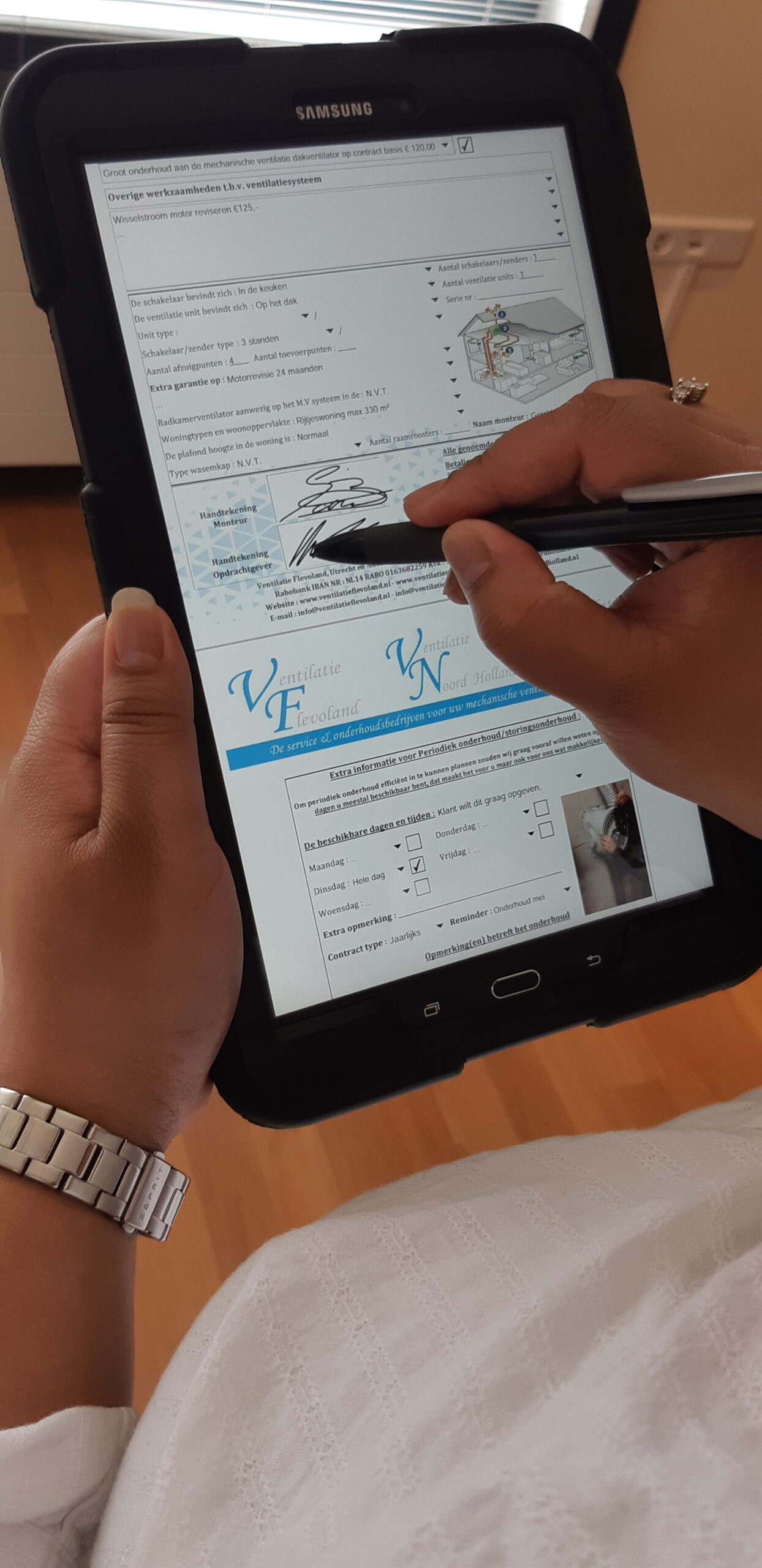 Onderhoud ventilatiebox