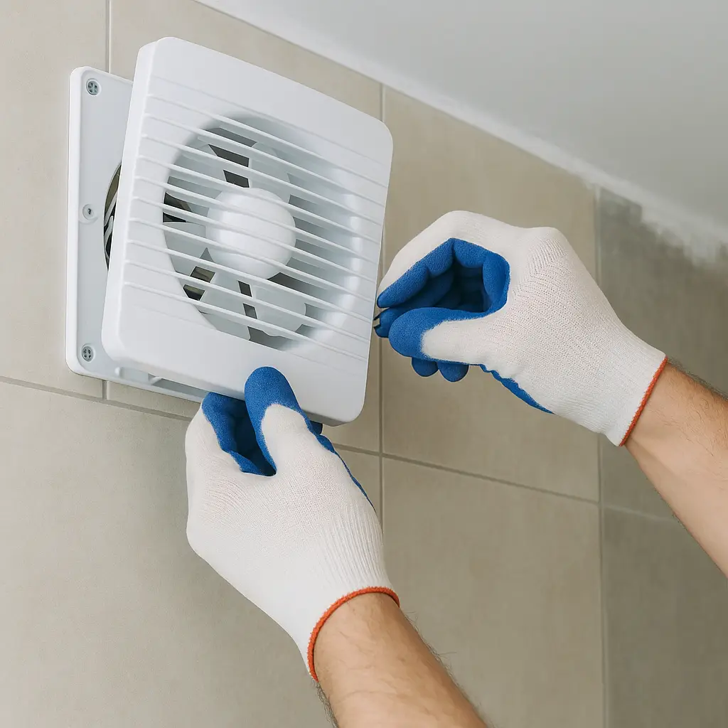 badkamerventilator voorbeeld