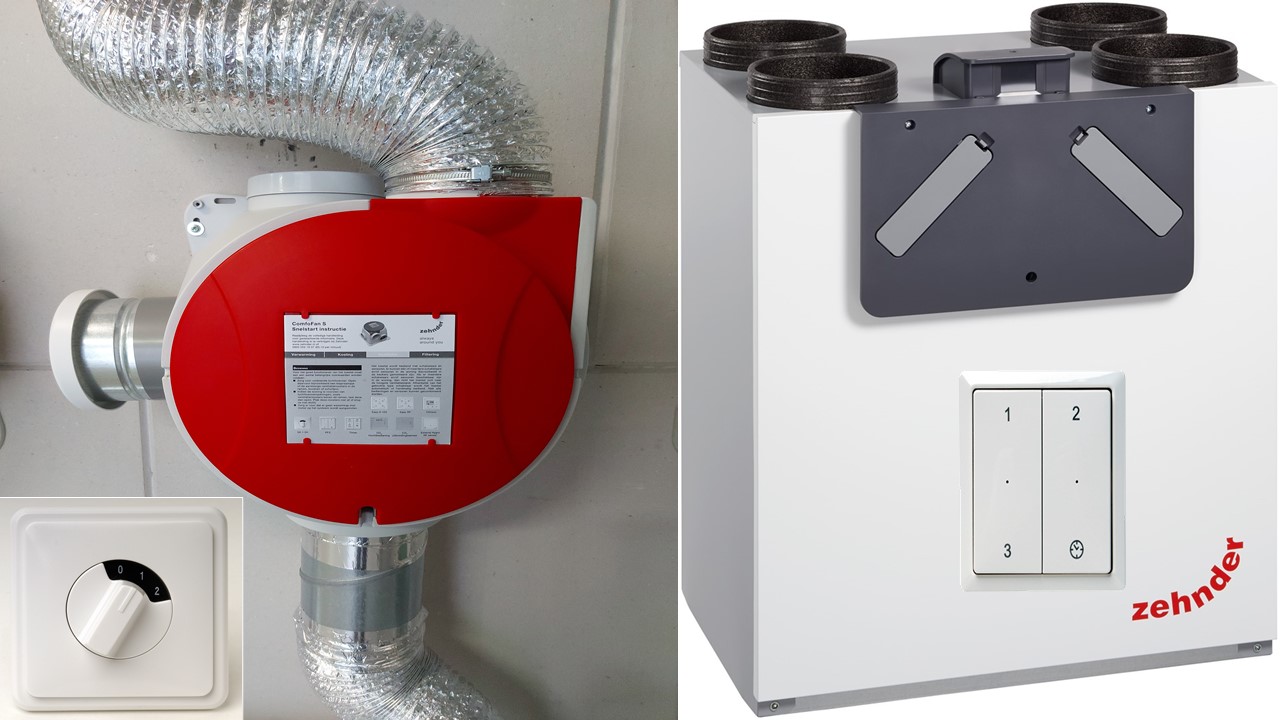Vervangen ventilatiebox of WTW-unit