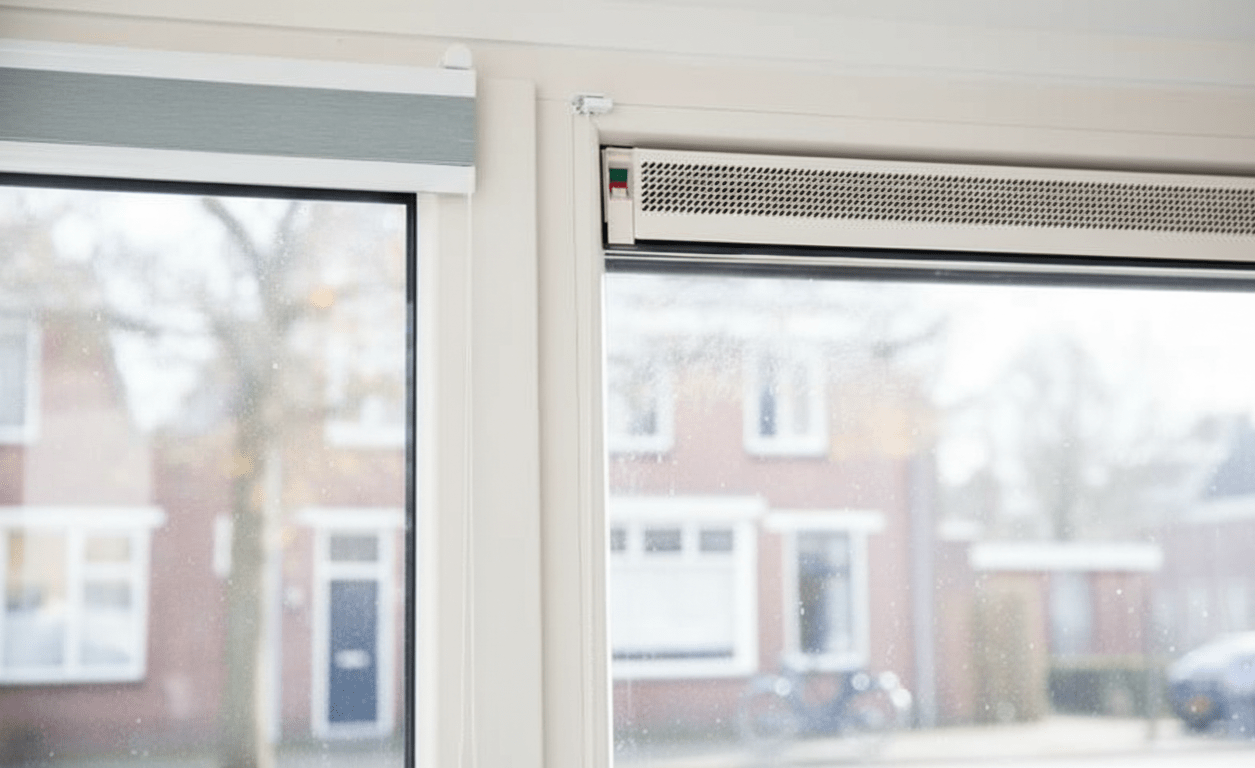 raamroosters in kozijn