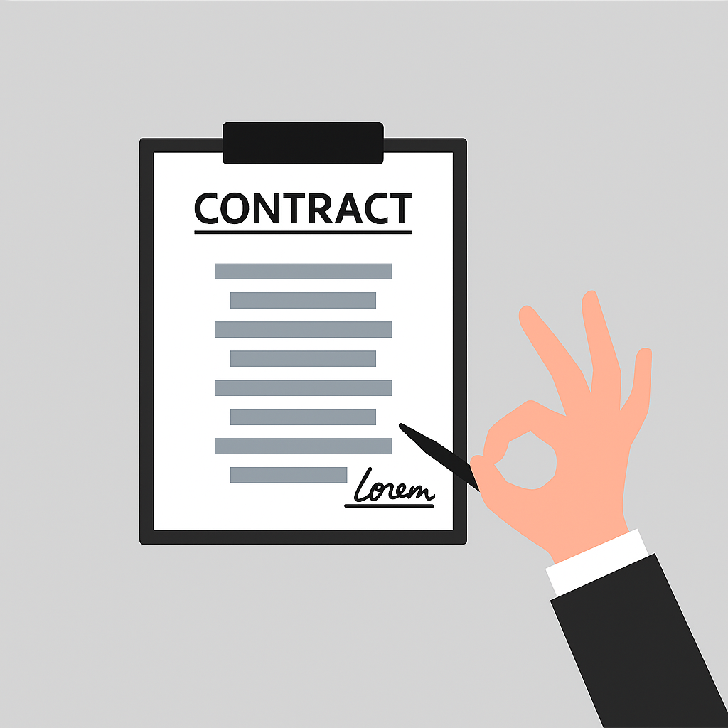 Servicecontract tekenen
