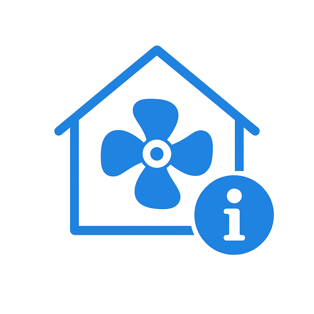 Ventilatie info icoon